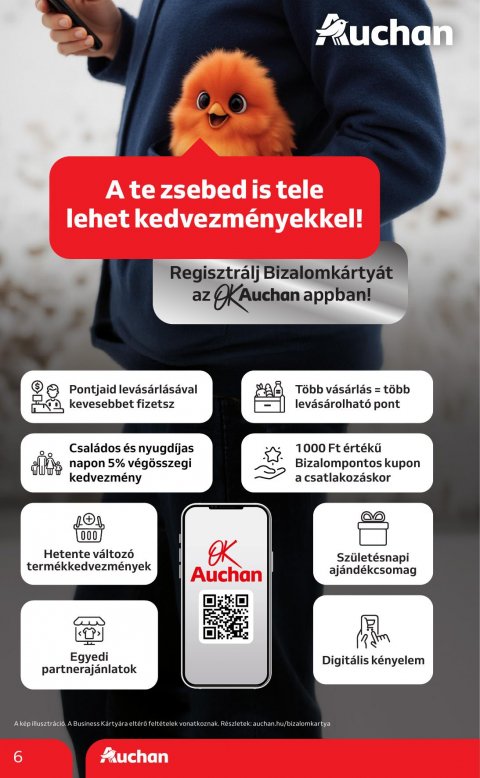 AUCHAN Hipermarket Saját márkás akciós újság