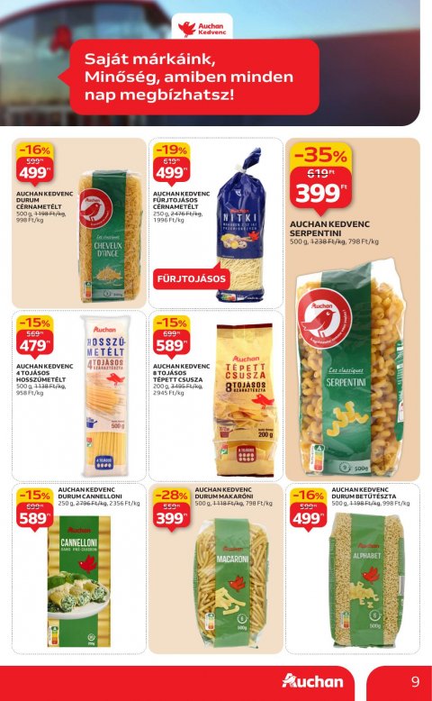 AUCHAN Hipermarket Saját márkás akciós újság