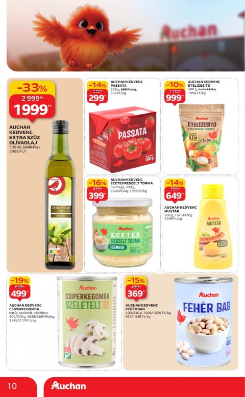 AUCHAN Hipermarket Saját márkás akciós újság