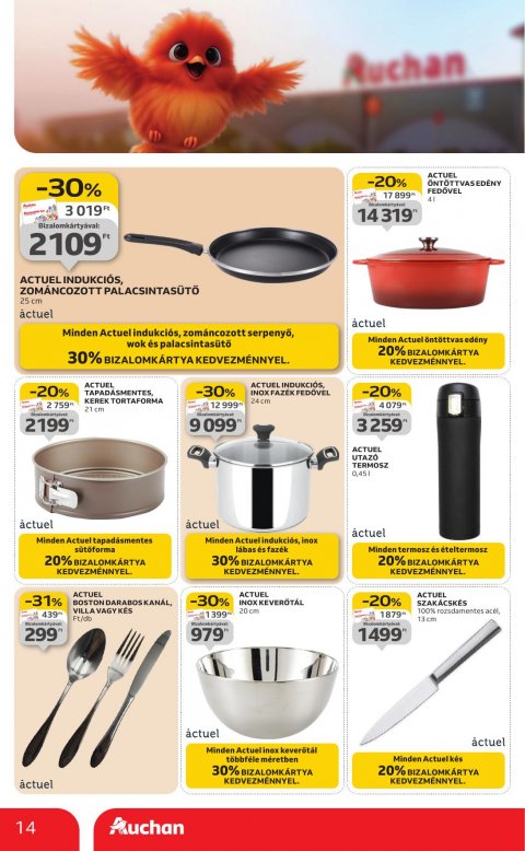 AUCHAN Hipermarket Saját márkás akciós újság