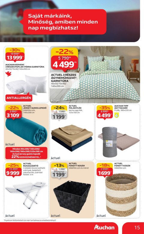 AUCHAN Hipermarket Saját márkás akciós újság