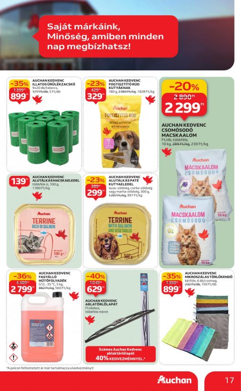 AUCHAN Hipermarket Saját márkás akciós újság