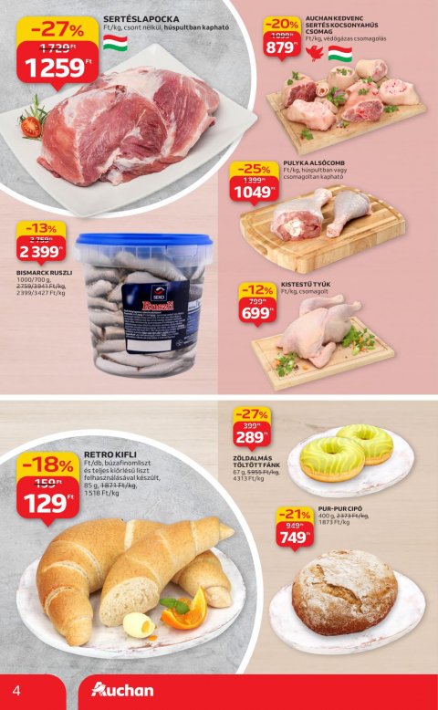 AUCHAN Szupermarket akciós újság