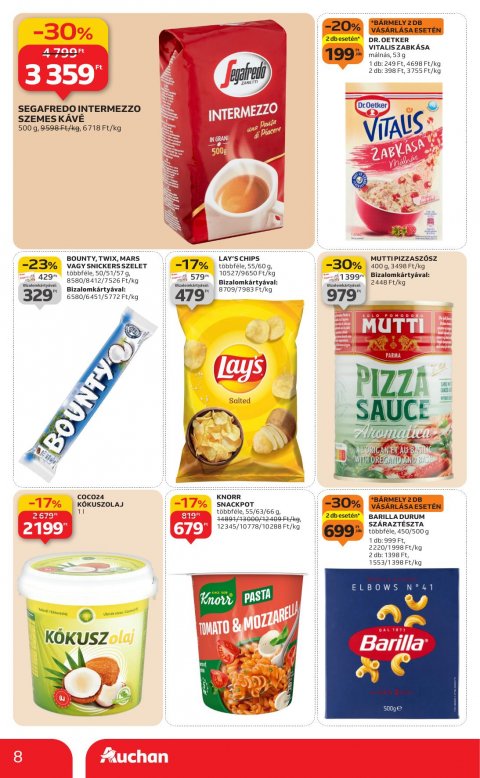 AUCHAN Szupermarket akciós újság