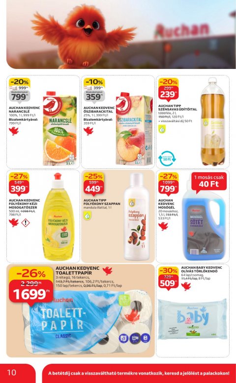 AUCHAN Szupermarket akciós újság