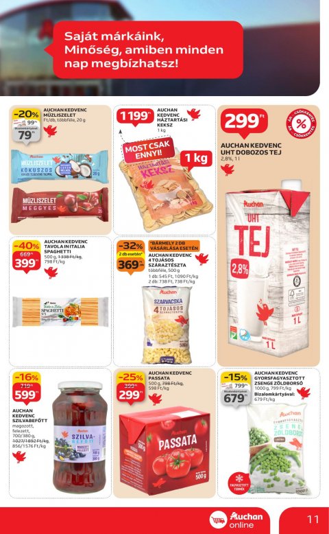 AUCHAN Szupermarket akciós újság