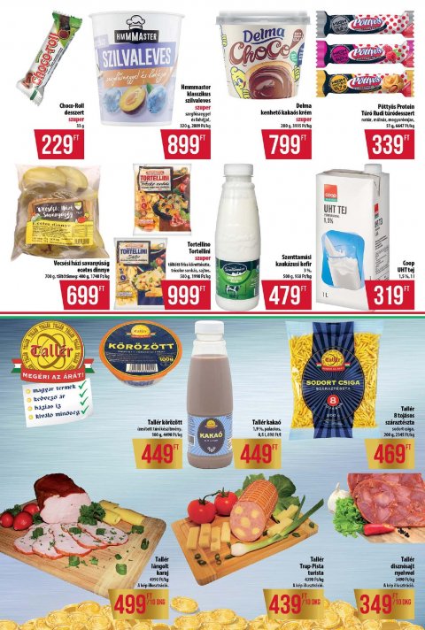 COOP Tisza akciós újság