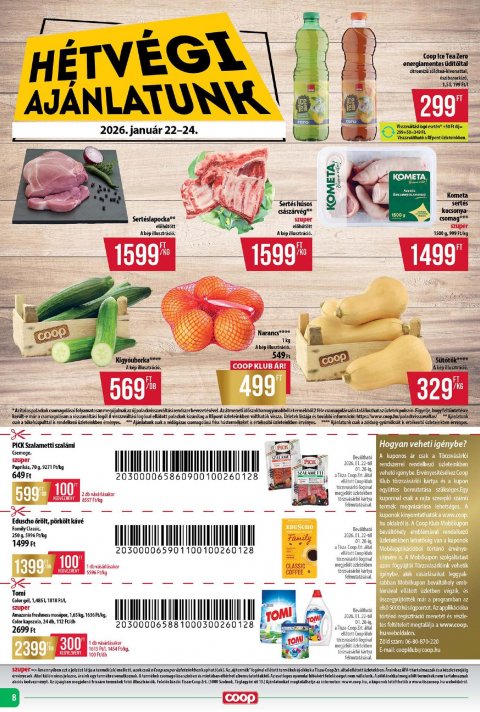 COOP Tisza akciós újság