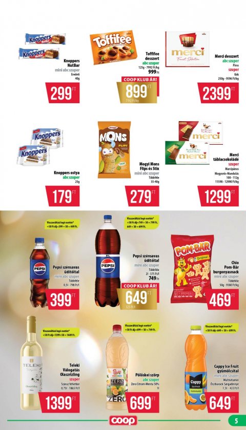 COOP Nyírzem akciós újság