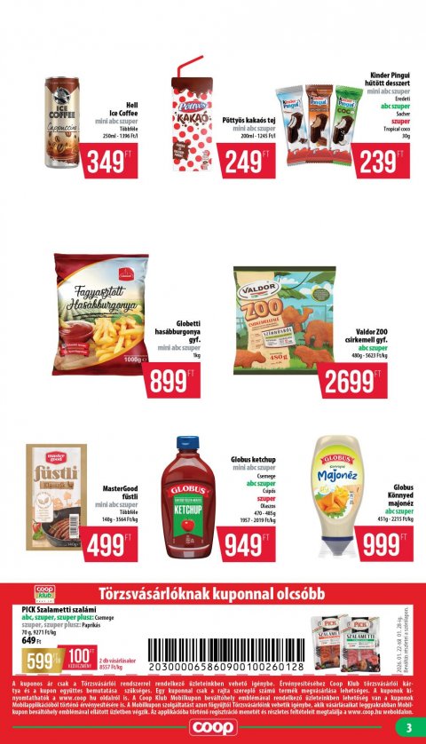 COOP Mecsek akciós újság