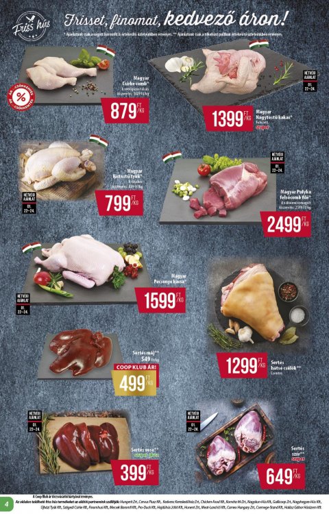 COOP Alföld akciós újság