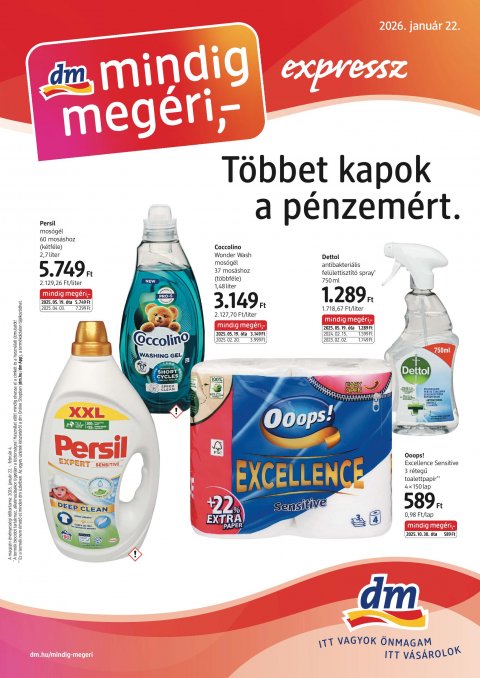 DM DROGERIE MARKT akciós újság od 22. 1. 2026 do 4. 2. 2026