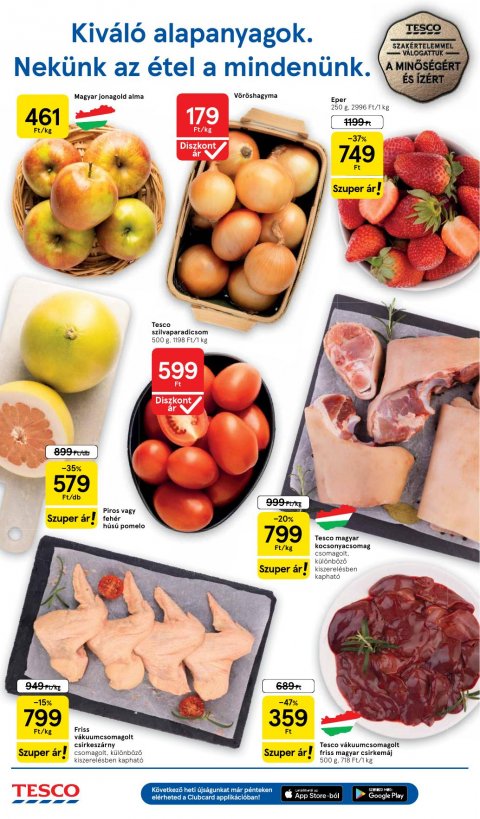 TESCO Szupermarket akciós újság