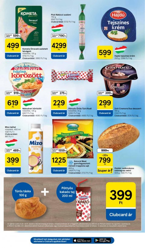 TESCO Szupermarket akciós újság