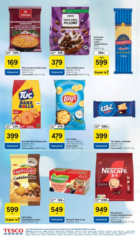 TESCO Szupermarket akciós újság
