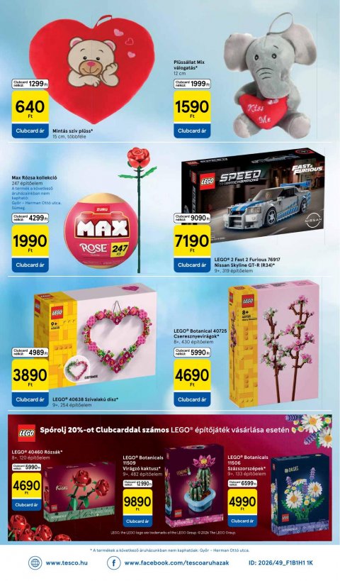 TESCO Szupermarket akciós újság