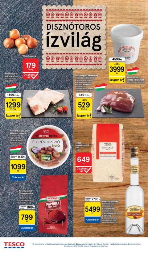 TESCO Hipermarket akciós újság