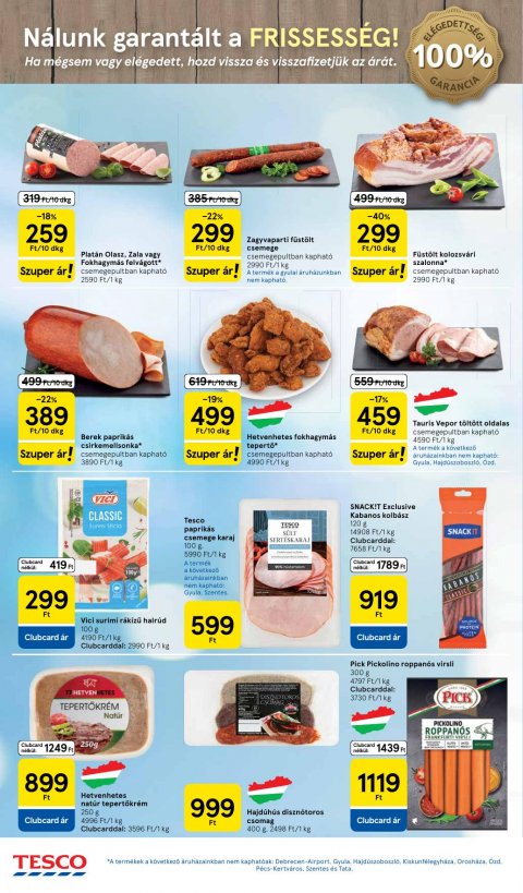 TESCO Hipermarket akciós újság