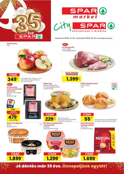 SPAR Market és City Spar akciós újság od 29. 1. 2026 do 4. 2. 2026