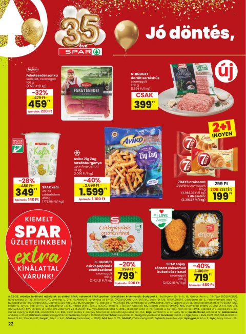 SPAR Extra akciós újság