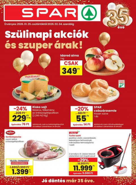 SPAR akciós újság od 29. 1. 2026 do 4. 2. 2026