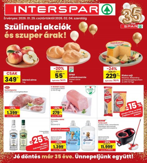INTERSPAR akciós újság od 29. 1. 2026 do 4. 2. 2026