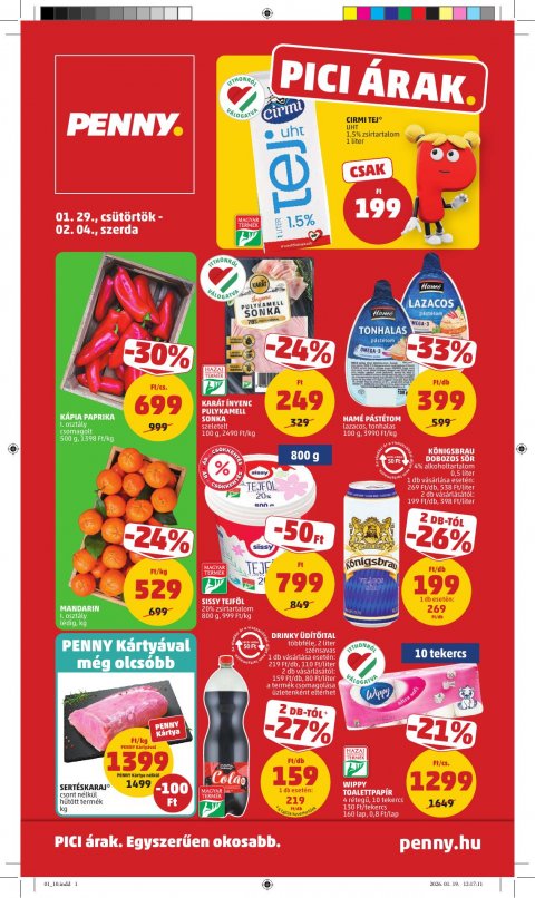 PENNY akciós újság od 29. 1. 2026 do 4. 2. 2026