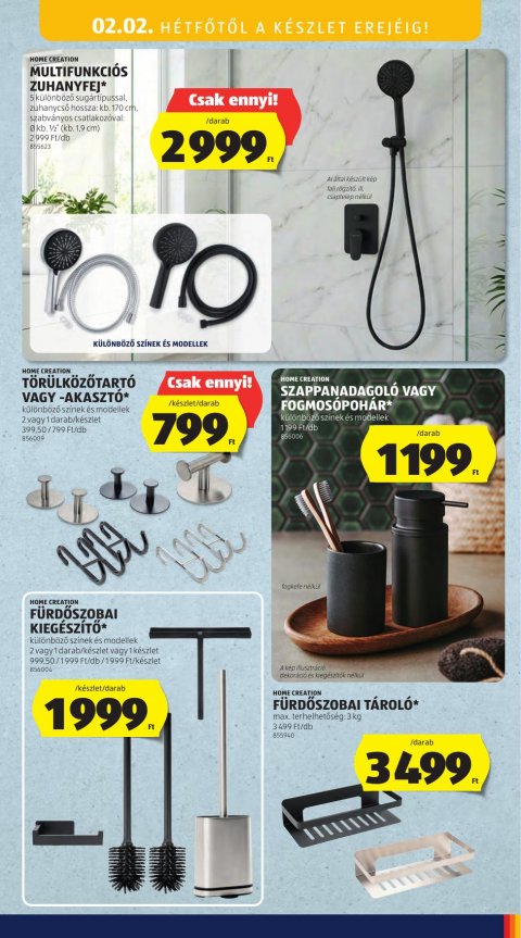 ALDI Középső sor akciós újság