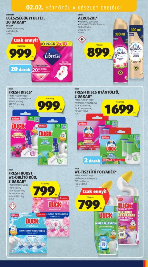 ALDI Középső sor akciós újság