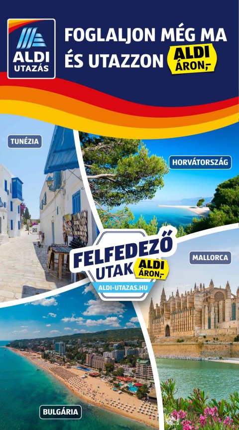 ALDI Utazás akciós újság