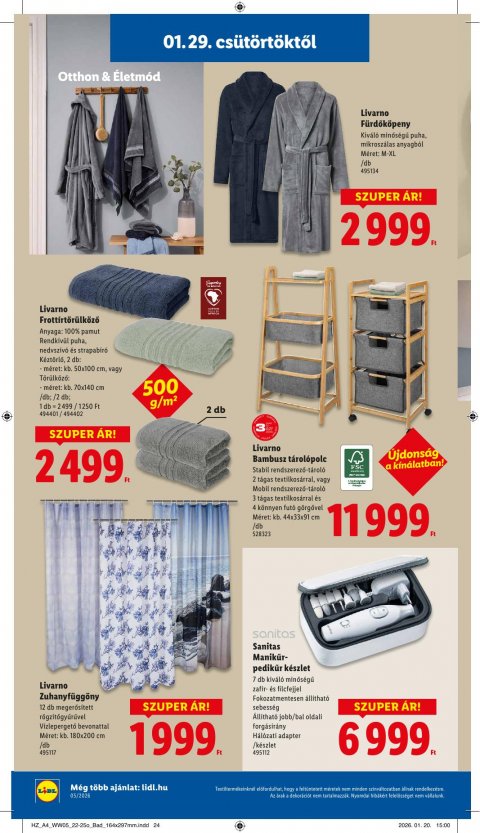 LIDL Nonfood akciós újság