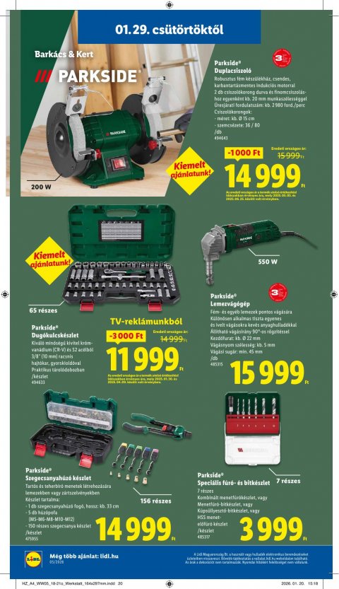 LIDL akciós újság