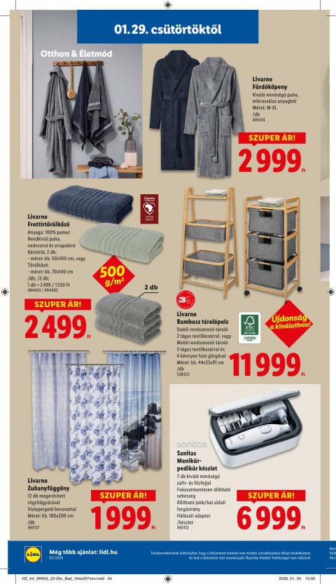 LIDL akciós újság