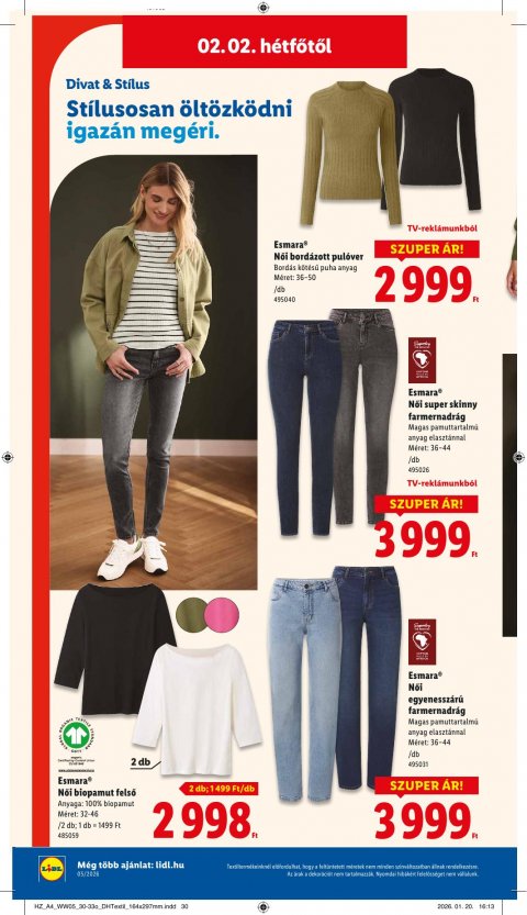 LIDL akciós újság