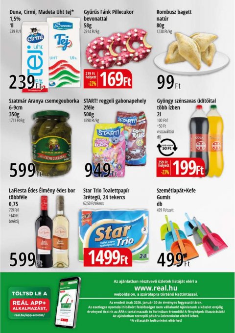 REAL Bevásárló hétvége akciós újság