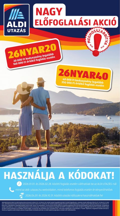 ALDI Utazás akciós újság od 5. 2. 2026 do 5. 2. 2026