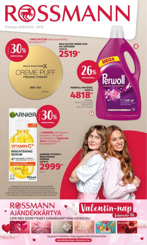 ROSSMANN akciós újság od 2. 2. 2026 do 13. 2. 2026