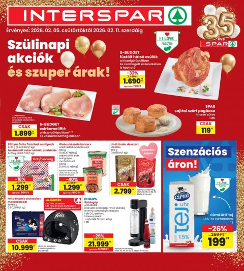 INTERSPAR akciós újság od 5. 2. 2026 do 11. 2. 2026
