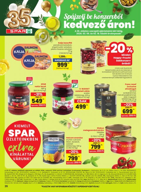 SPAR Extra akciós újság