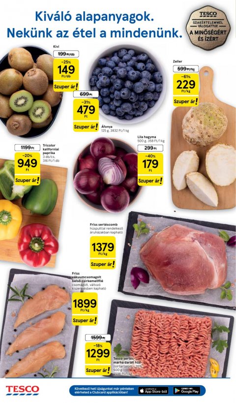 TESCO Szupermarket akciós újság
