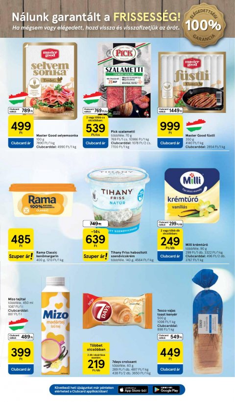 TESCO Szupermarket akciós újság