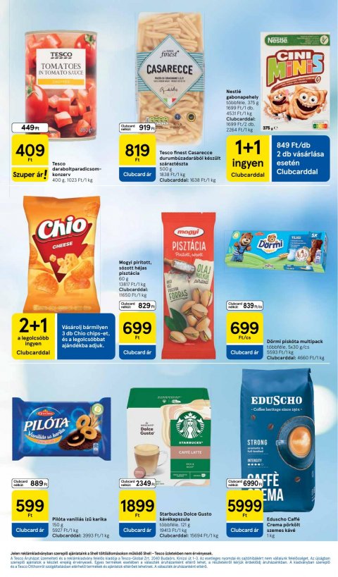 TESCO Szupermarket akciós újság