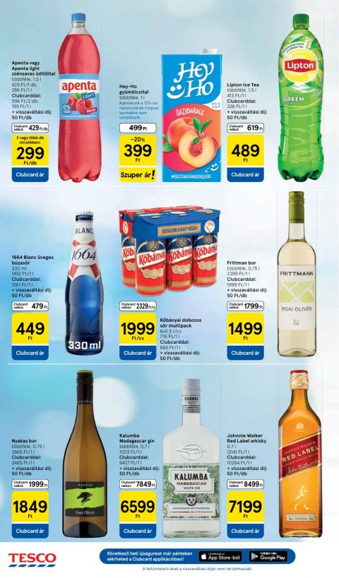 TESCO Szupermarket akciós újság