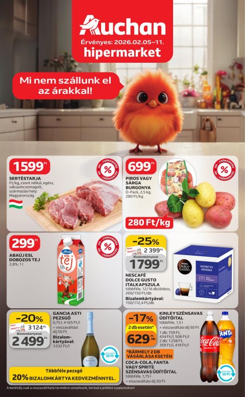 AUCHAN Hipermarket akciós újság od 5. 2. 2026 do 11. 2. 2026