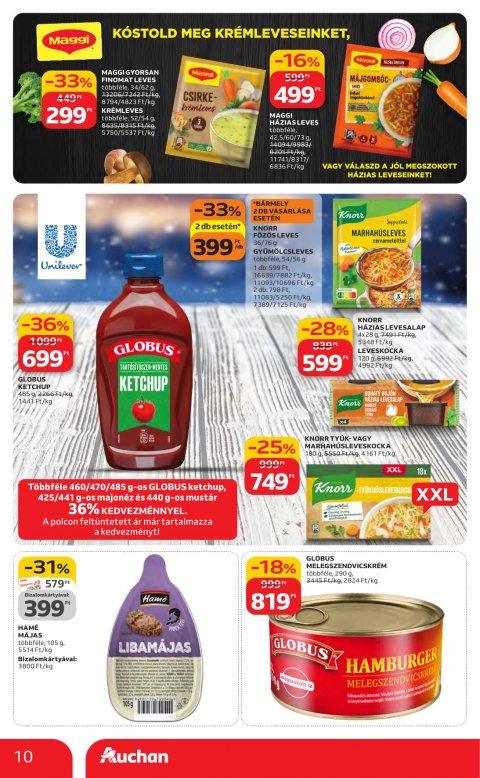 AUCHAN Hipermarket Kedvenc Márkáink akciós újság