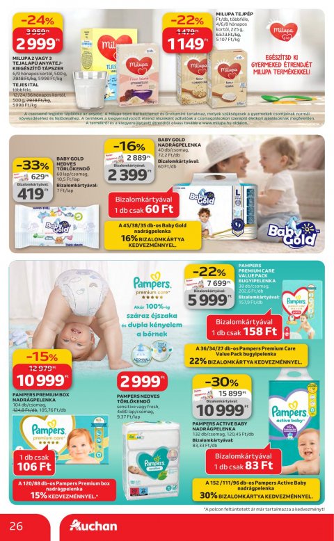 AUCHAN Hipermarket Kedvenc Márkáink akciós újság