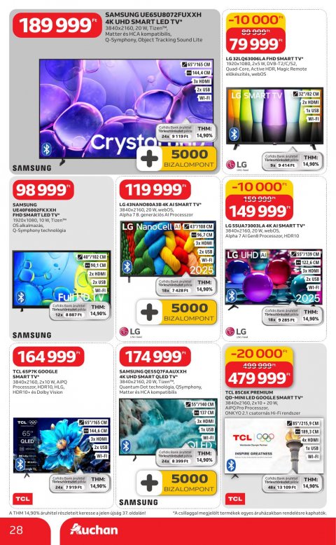 AUCHAN Hipermarket Kedvenc Márkáink akciós újság