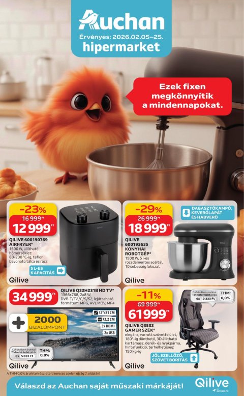 AUCHAN Hipermarket Qilive akciós újság od 5. 2. 2026 do 25. 2. 2026