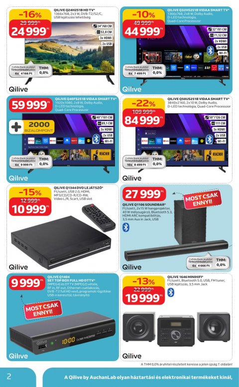 AUCHAN Hipermarket Qilive akciós újság