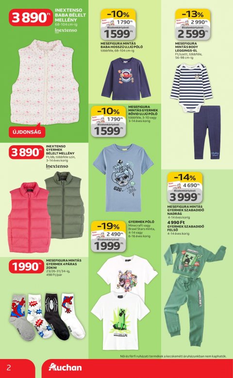 AUCHAN Hipermarket Textil akciós újság